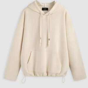 CIDER Corduroy Pocket Rabbit Oversized Hoodie Cream Soft Stretchy Never Worn Med